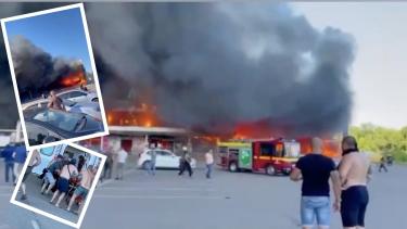 Rosjanie ostrzelali centrum handlowe w środkowej Ukrainie