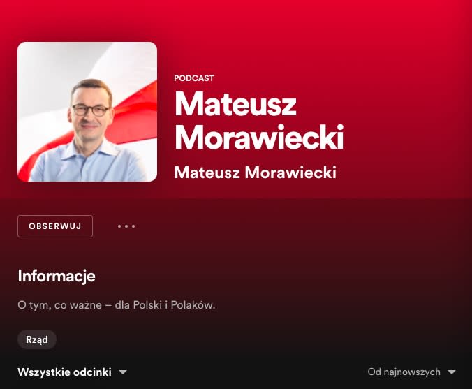Mateusz Morawiecki Podcast