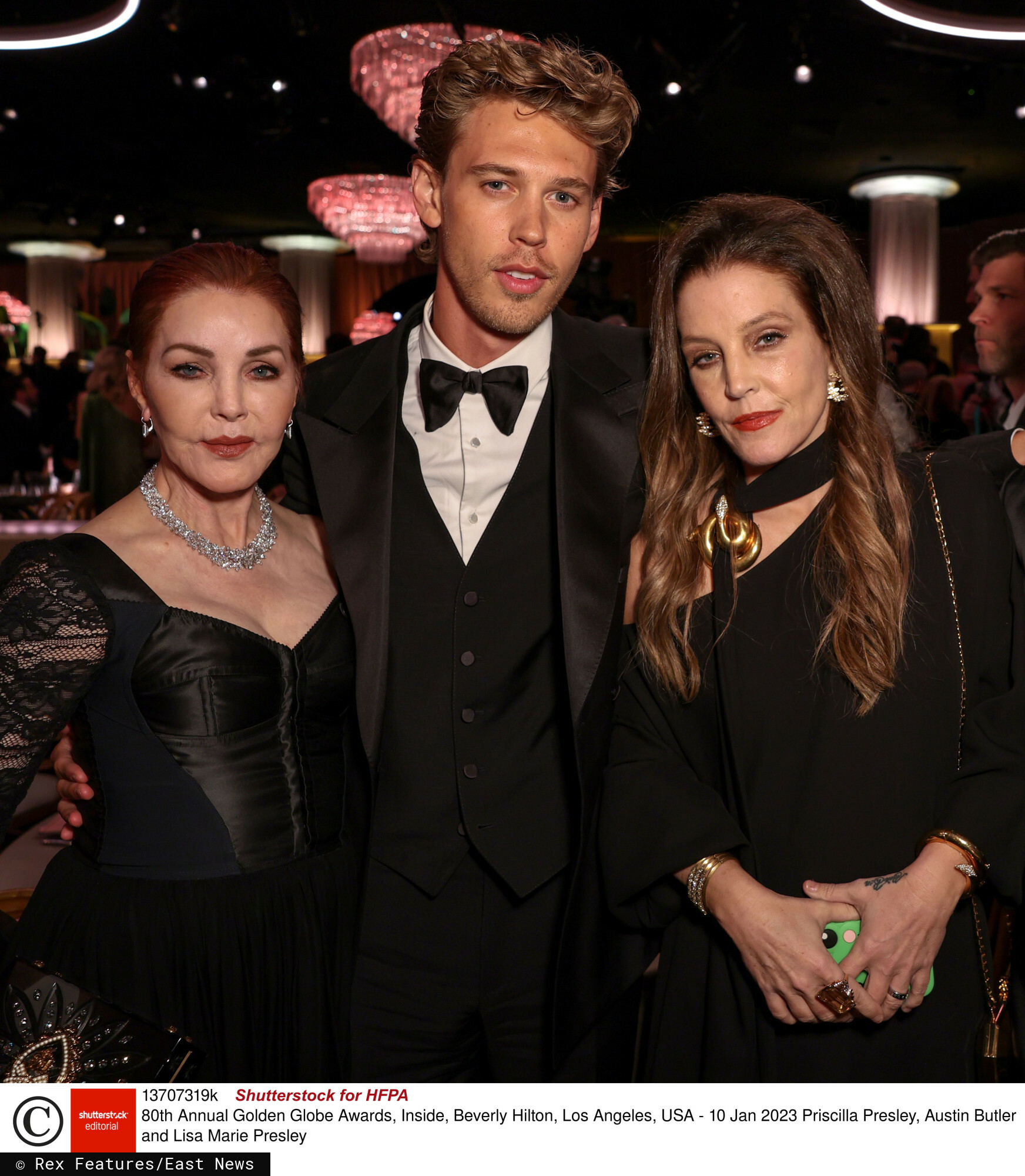 Priscilla Presley, Austin Butler, Lisa Marie Presley EA