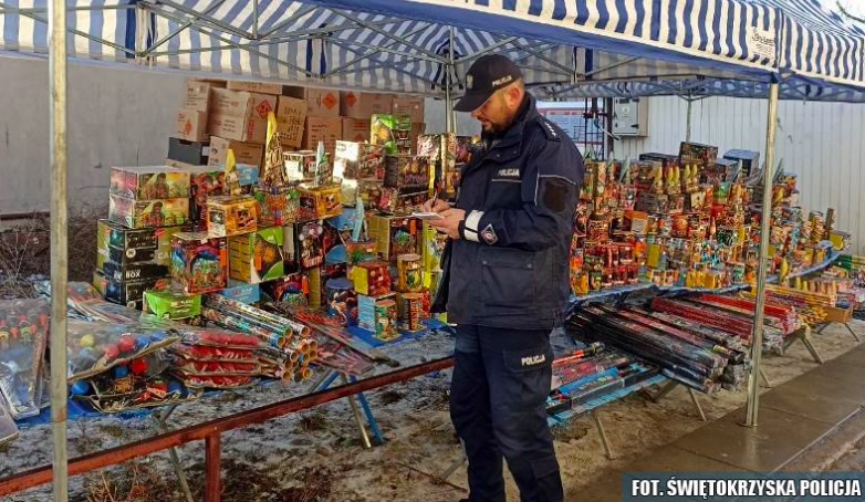 Masowe kontrole policji na stoiskach z fajerwerkami w całym kraju