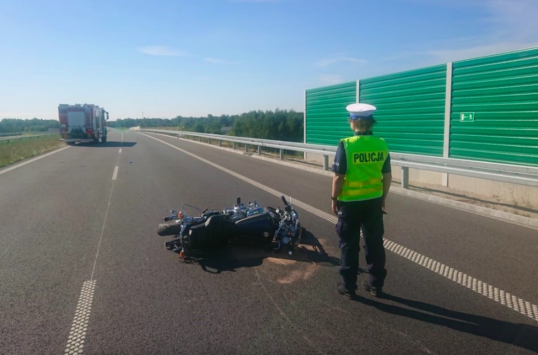 49-letni motocyklista zginął na miejscu