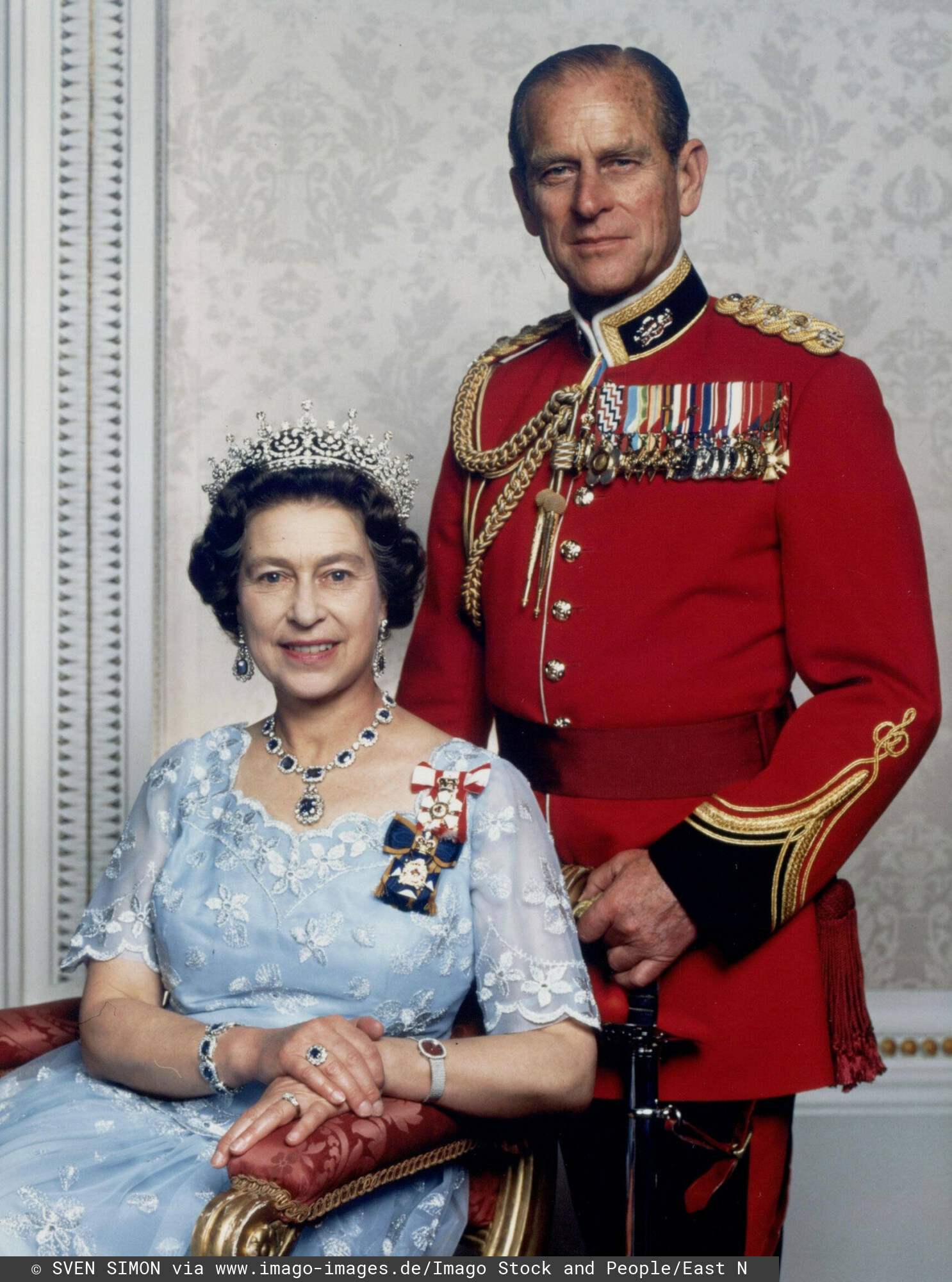 Królowa Elżbieta i książę Filip EA