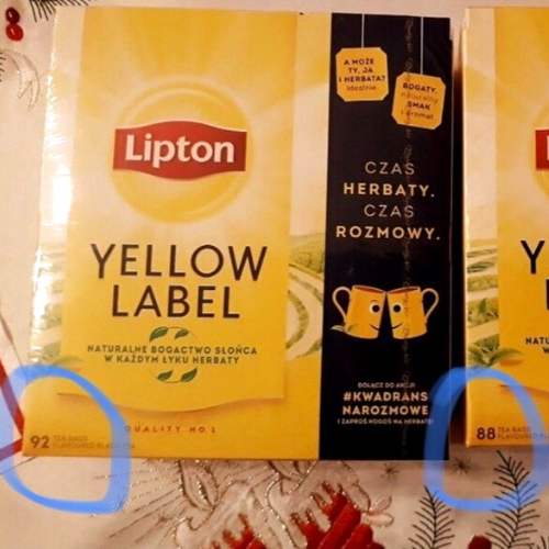 Liczba torebek herbaty Lipton maleje