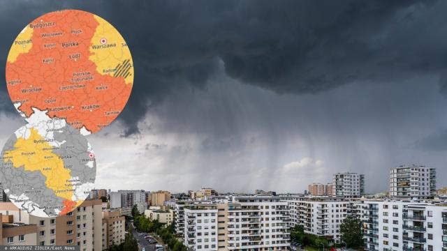 Potężne ulewy nadciągają nad Polskę, IMGW ostrzega, możliwe podtopienia 