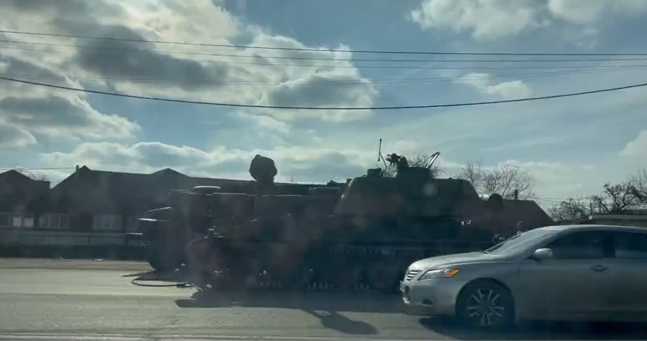 Rosyjskie wojska dotarły do Kijowa. W sieci pojawilo się nagranie