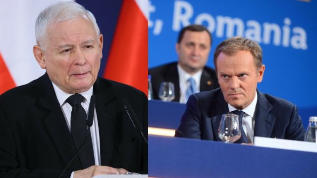 Donald Tusk uderzył w Jarosława Kaczyńskiego, mówił o "dyrdymałach" i "fantazjach"