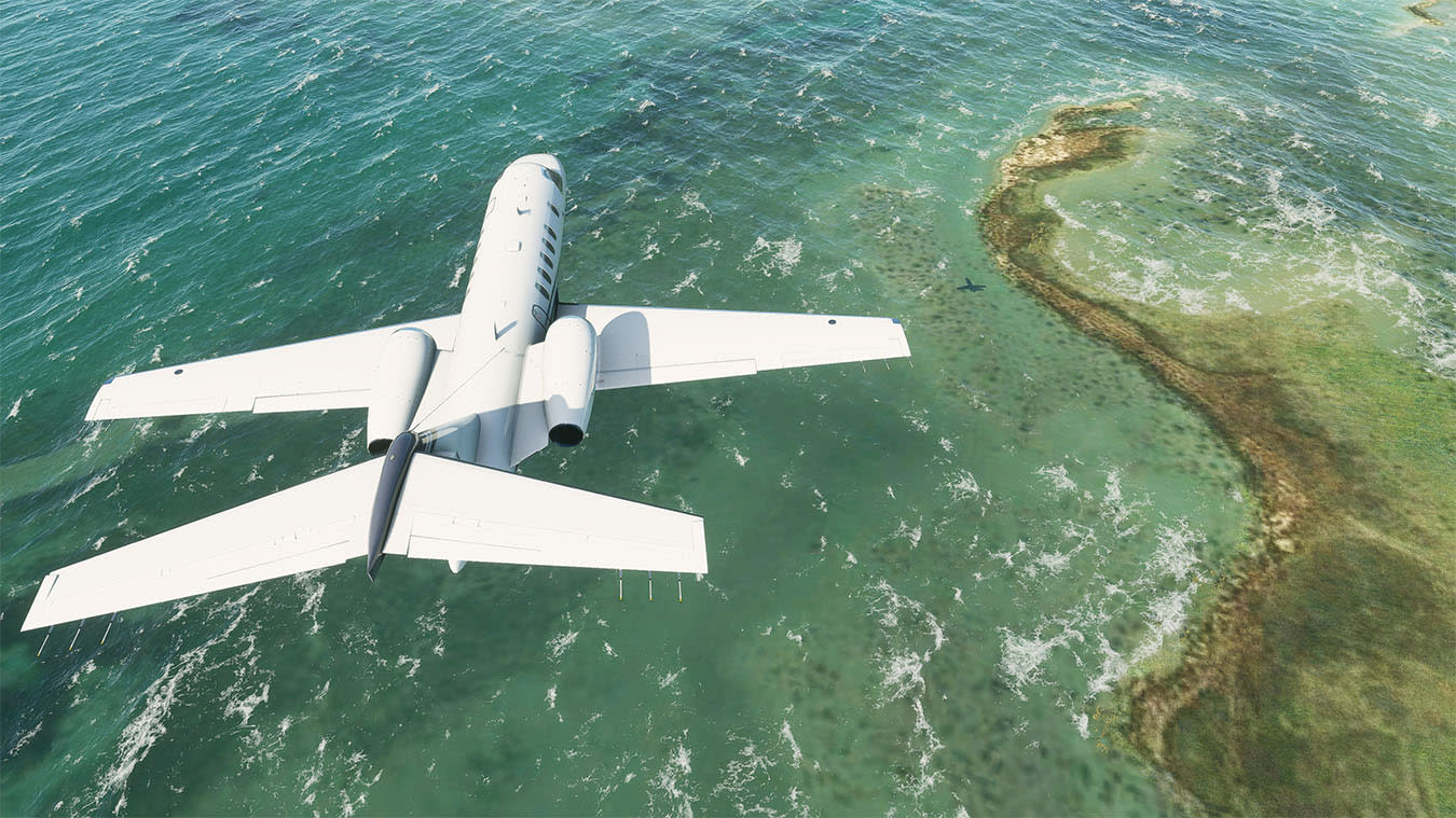 Screen z gry Microsoft Flight Simulator 2020.