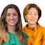 Yuliya Panfil (l.) und Anne-Marie Slaughter