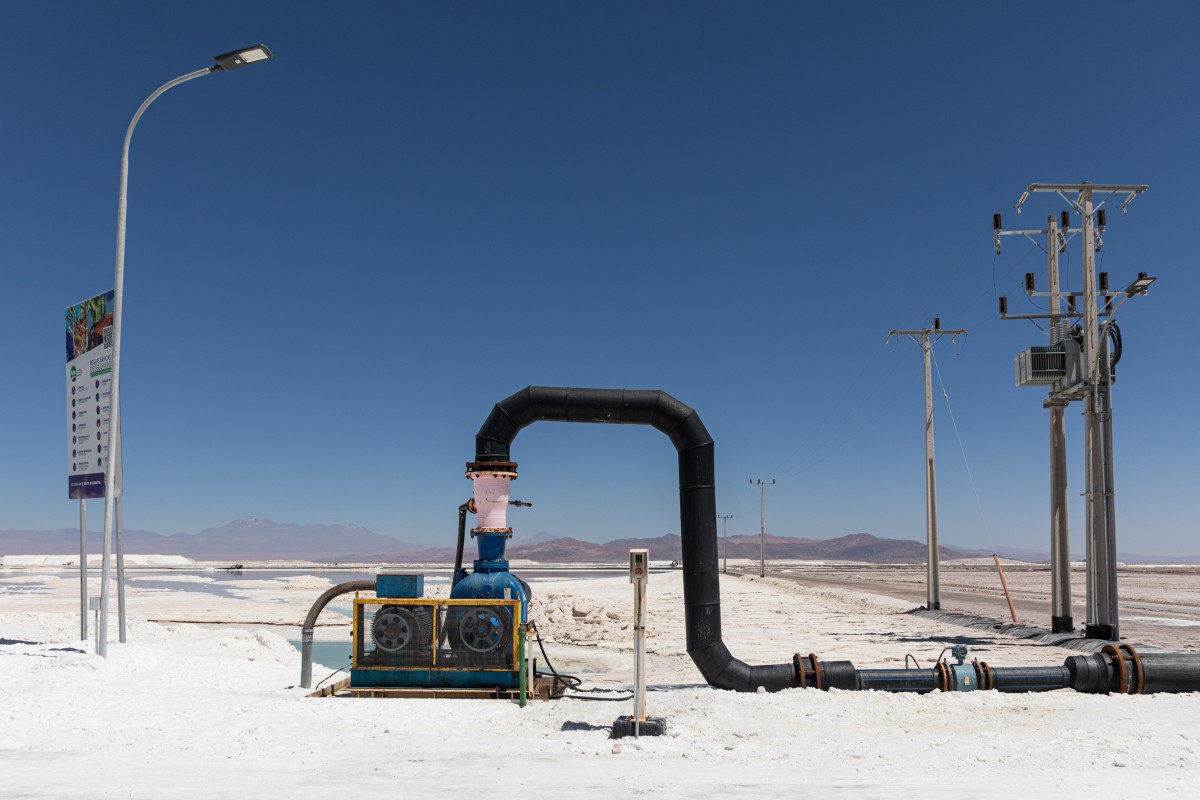 Lithium-Pumpe Atacama-Wüste Chile