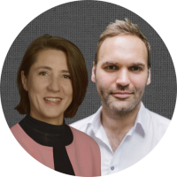 Ellen Ueberschär (Heinrich-Böll-Stiftung) und Philipp Sälhoff (Polisphere)