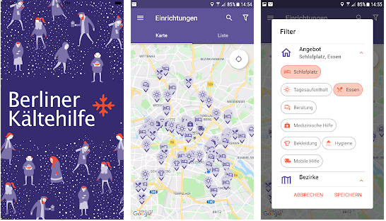 Berliner Kältehilfe-App