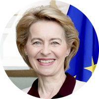 Ursula von der Leyen, Ursula von der Leyen, amtierende EU-Kommissionspräsidentin und Spitzenkandidatin der EVP