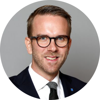 Porträt von Andreas Carlson - Tagesspiegel Background