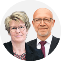 Veronika Grimm, Professorin und Wirtschaftsweise, und Andreas Kuhlmann, Christ&Company