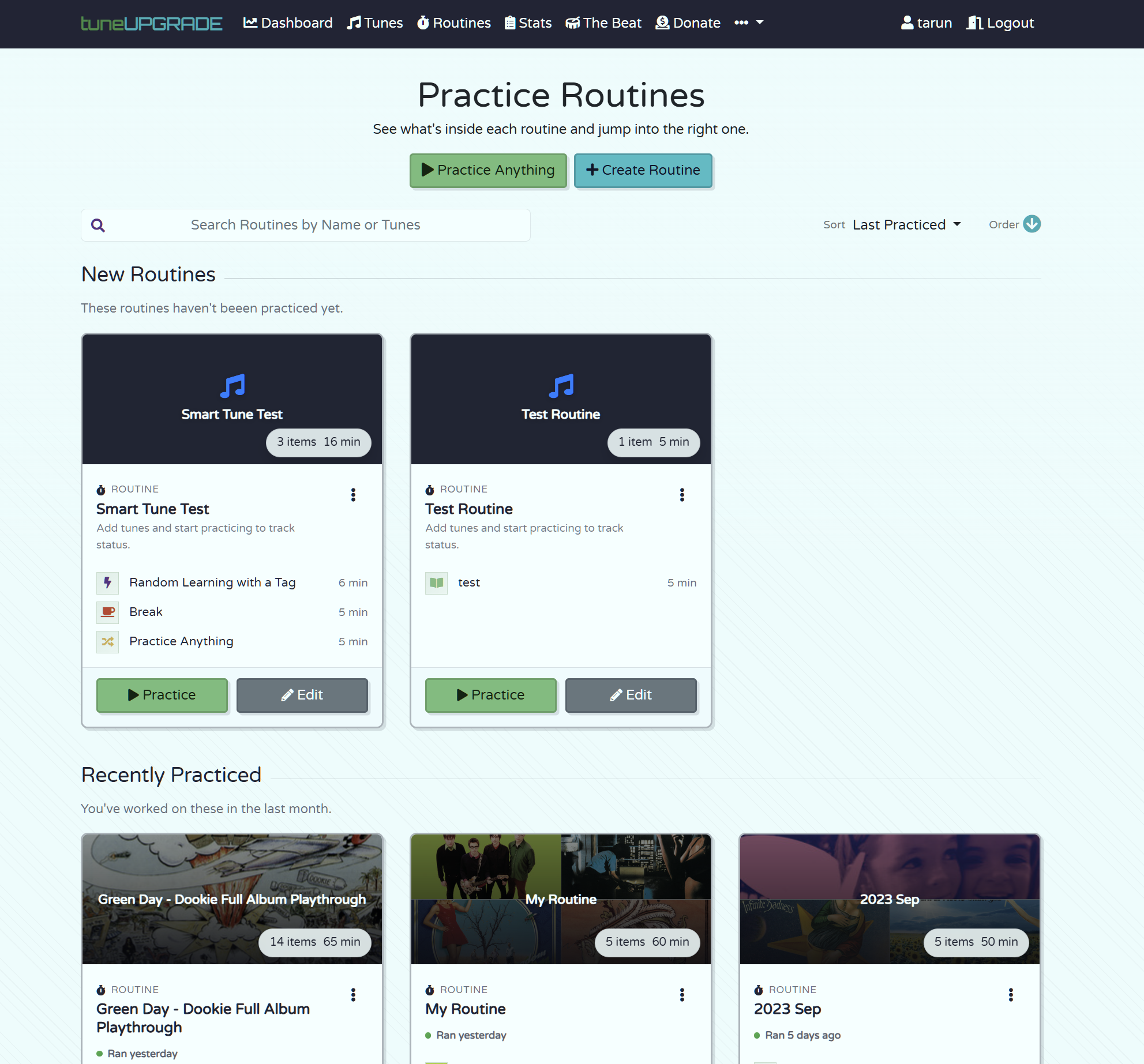 Dec 2025: Routine List Overhaul