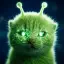 Alien Green Cat logo