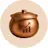 Copper pot of wealth logo