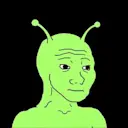 ALIEN WOJAK logo