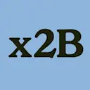 x2B logo
