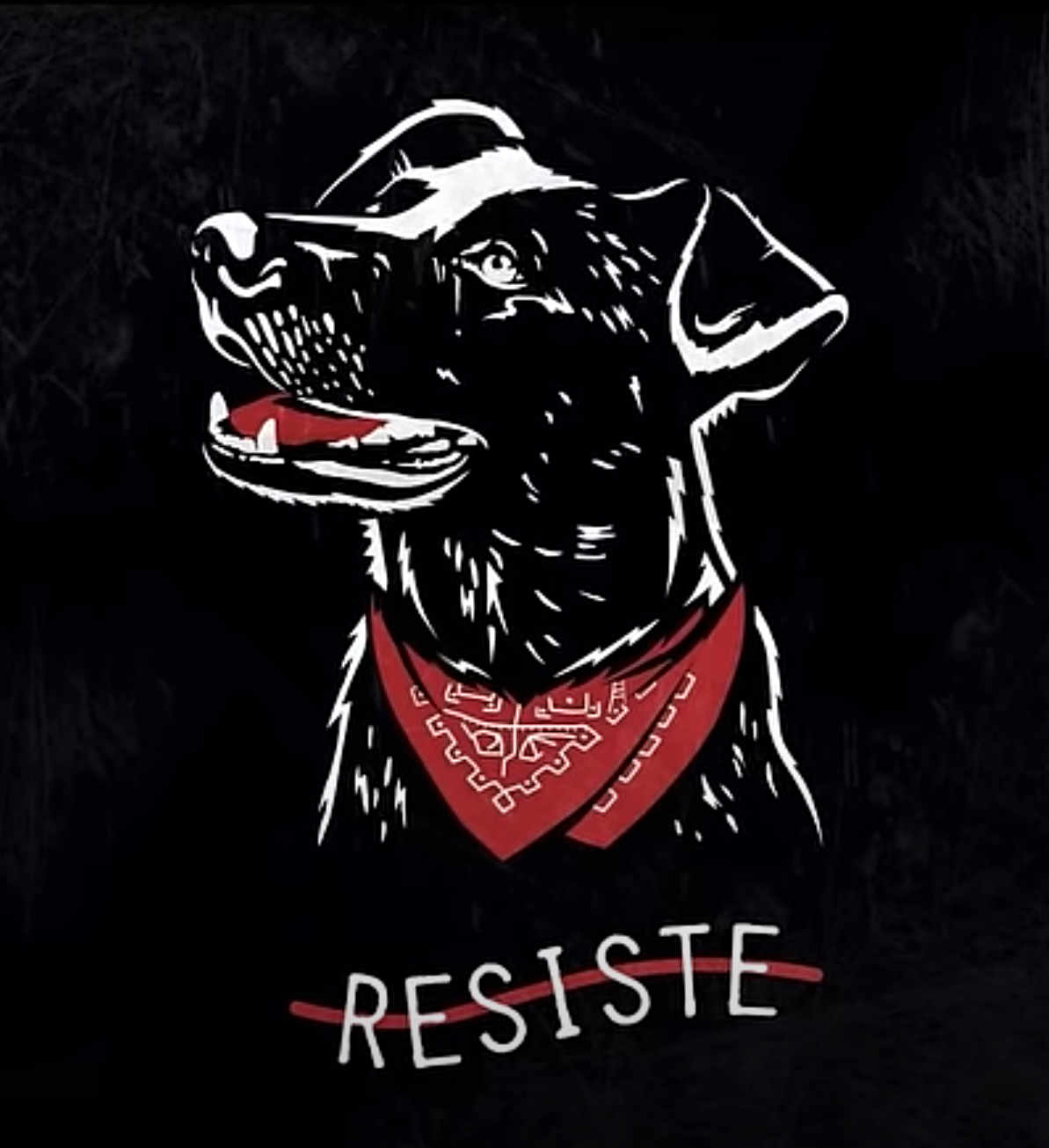 Protest flyer with Bebe's portrait. The image of unknown author