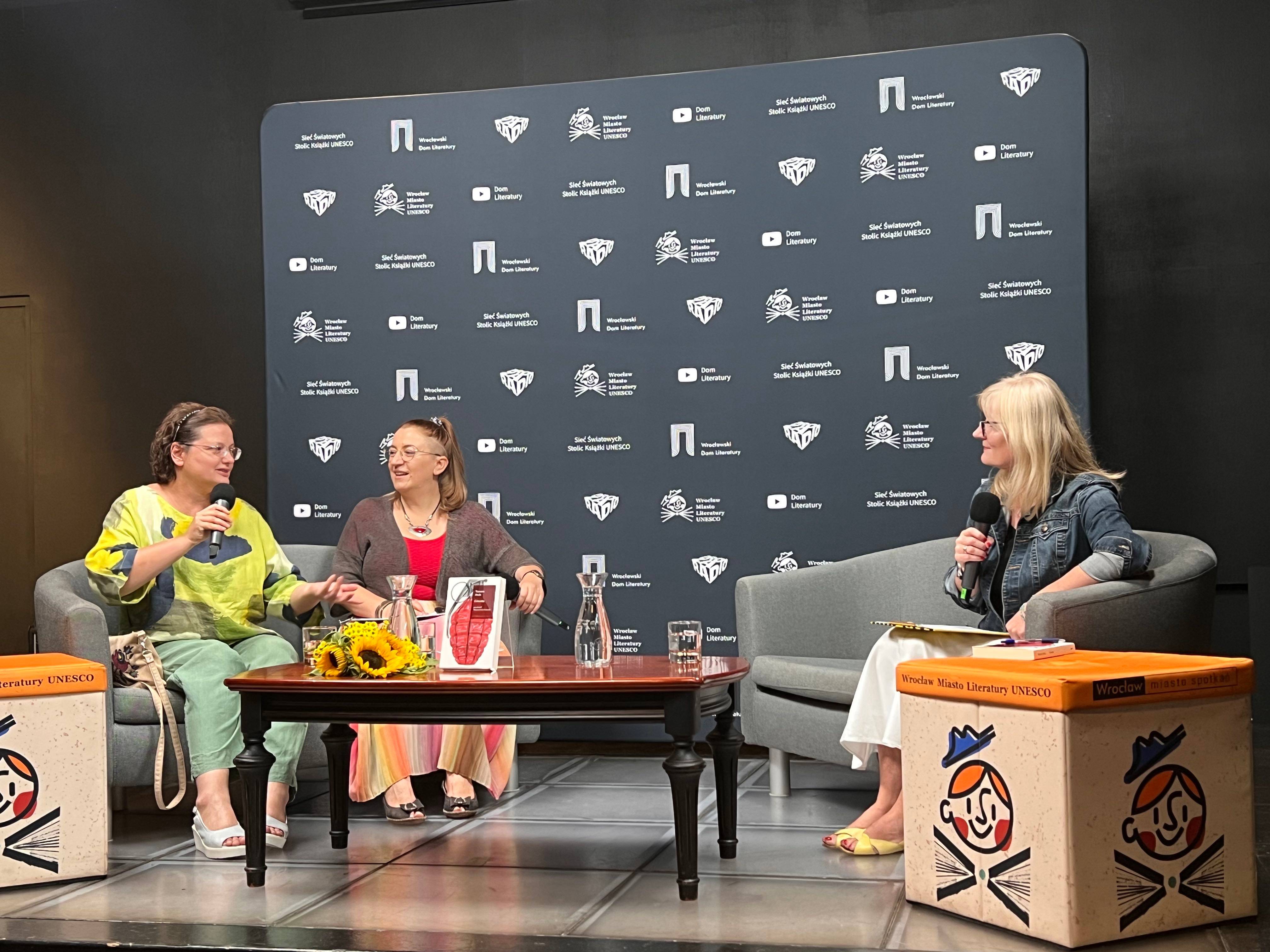 Tamara Duda during the presentation of the book “Daughter“