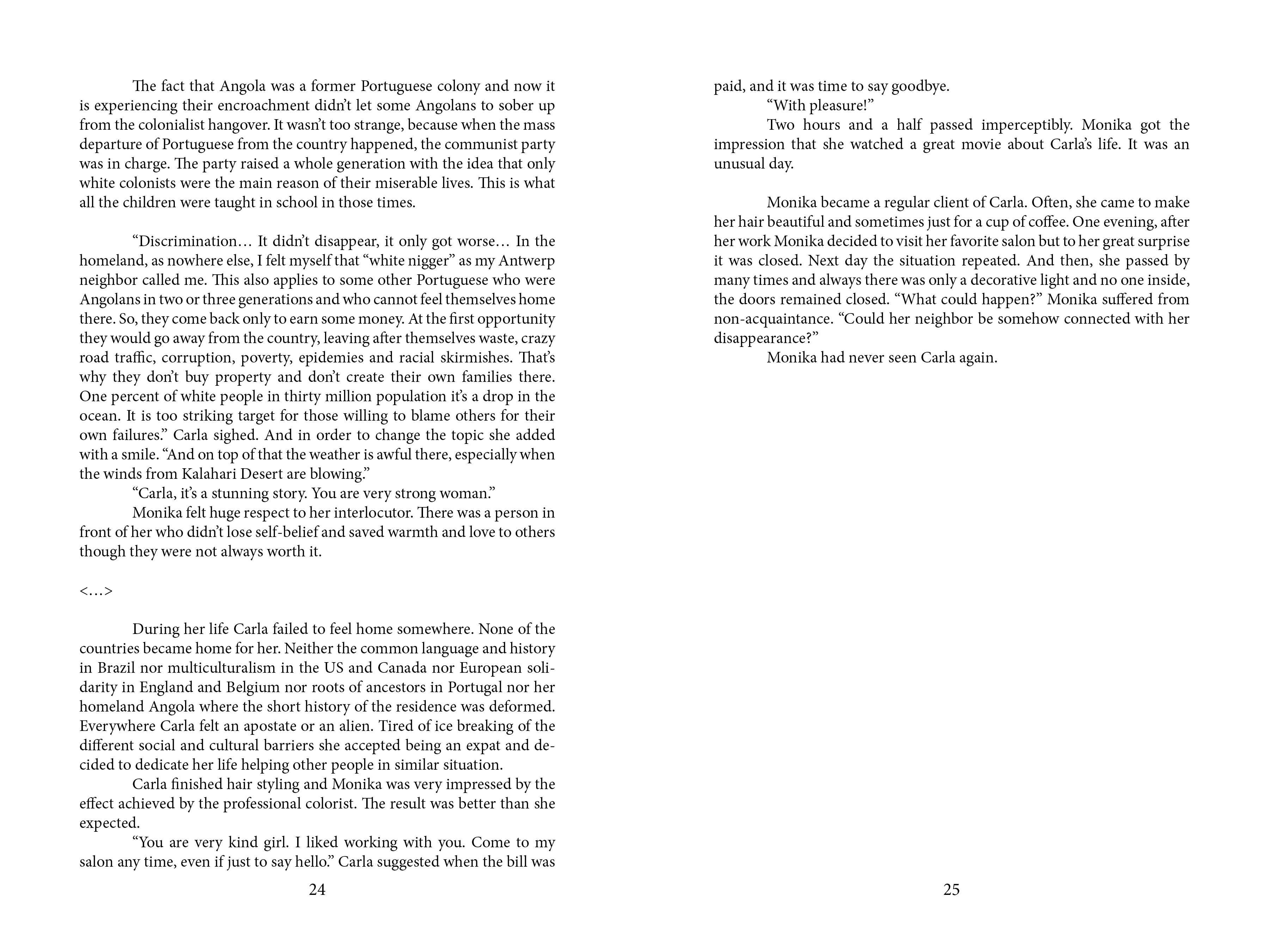 The text of page five of the 'Equality sign' chapter.