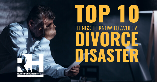 avoid divorce disaster