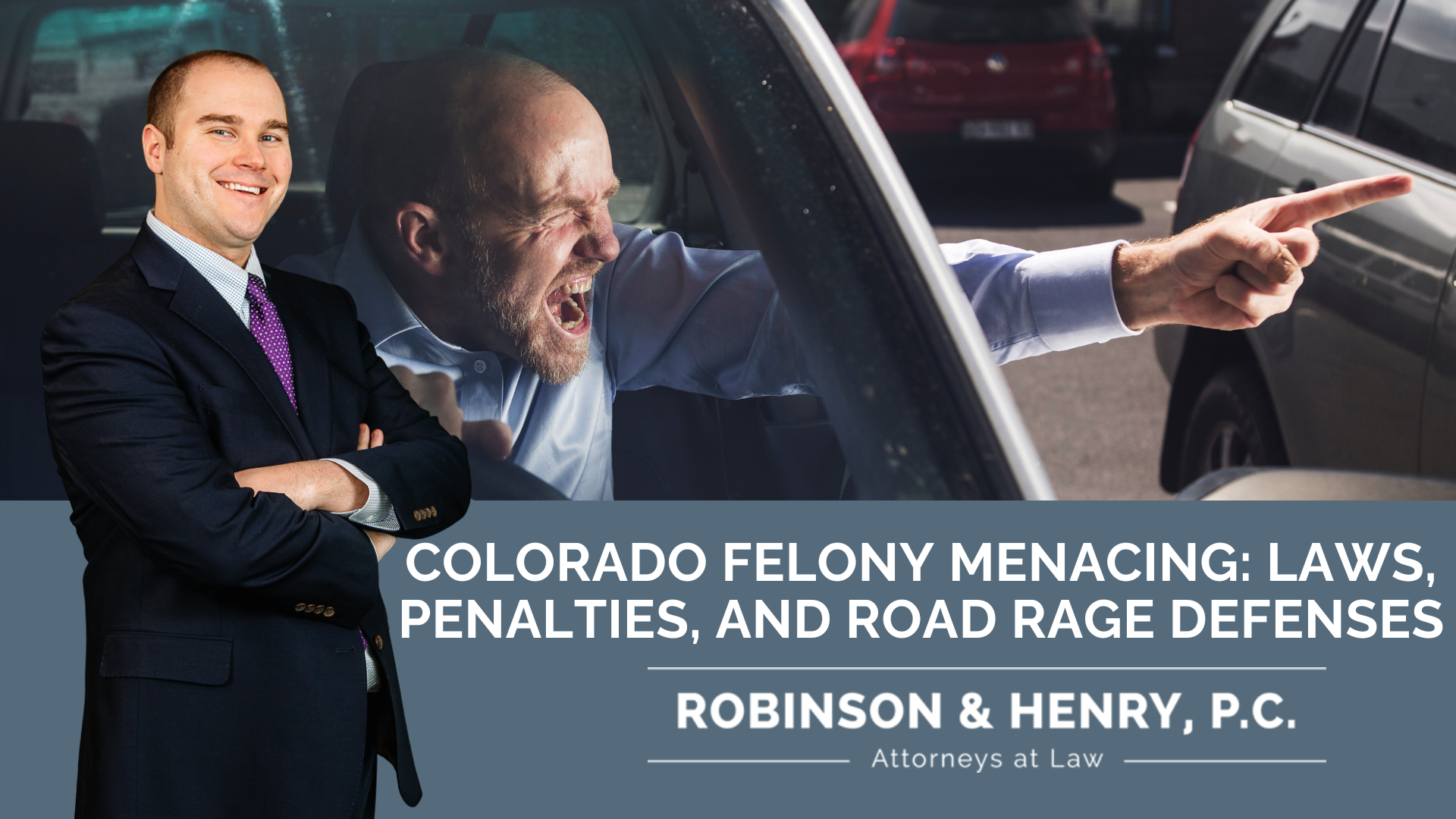 This professional banner for Robinson & Henry, P.C. promotes a legal guide titled, 