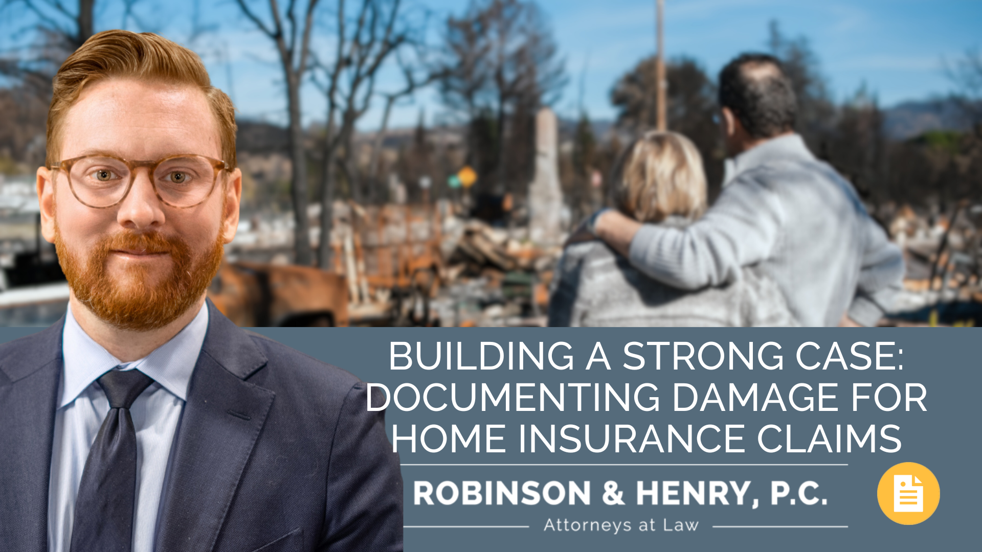 Early notification is crucial for an efficient claims process, and your insurance company should have a hotline specifically for processing policyholder claims. So once you’re out of harm’s way, call your insurance company.