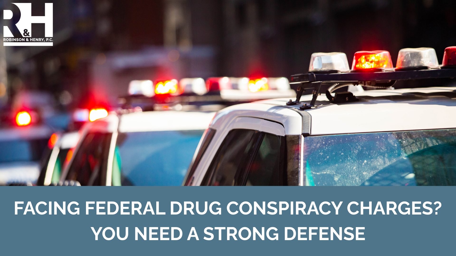 The provided image features a lawyer with a police car backdrop and the text 