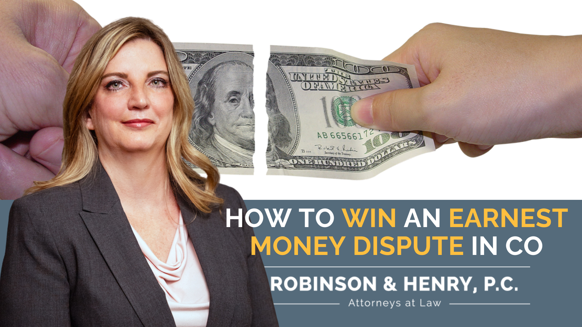 Graphic banner for Robinson & Henry, P.C. titled 