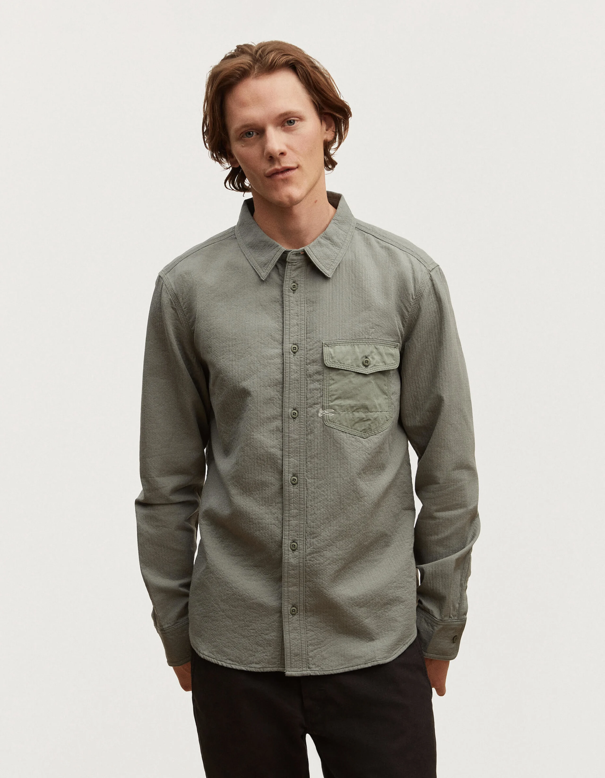 WORKER SHIRT Indigo Cotton