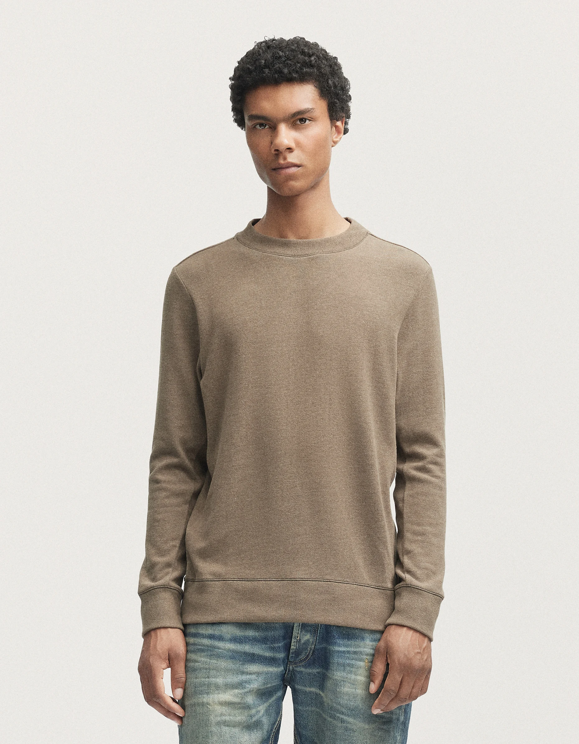 ROGER CREW NECK SWEATER Cotton Melange Jersey