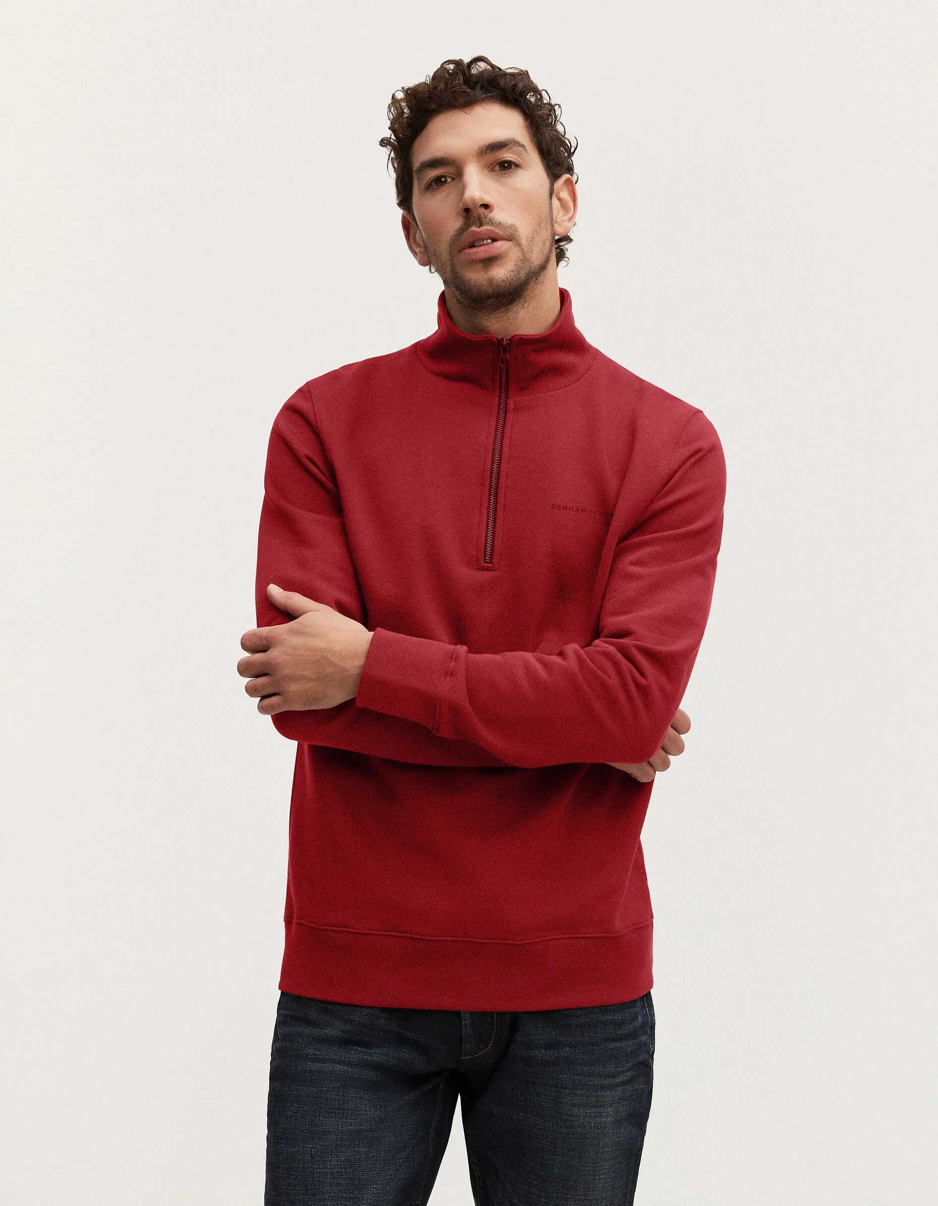 OXFORD REG HALF ZIP Premium Unbrushed