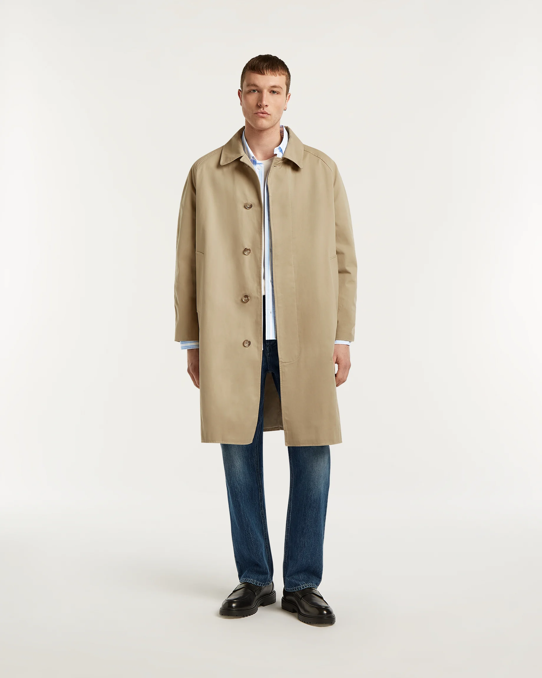 GEORGE LONG COAT Italian Garbadine