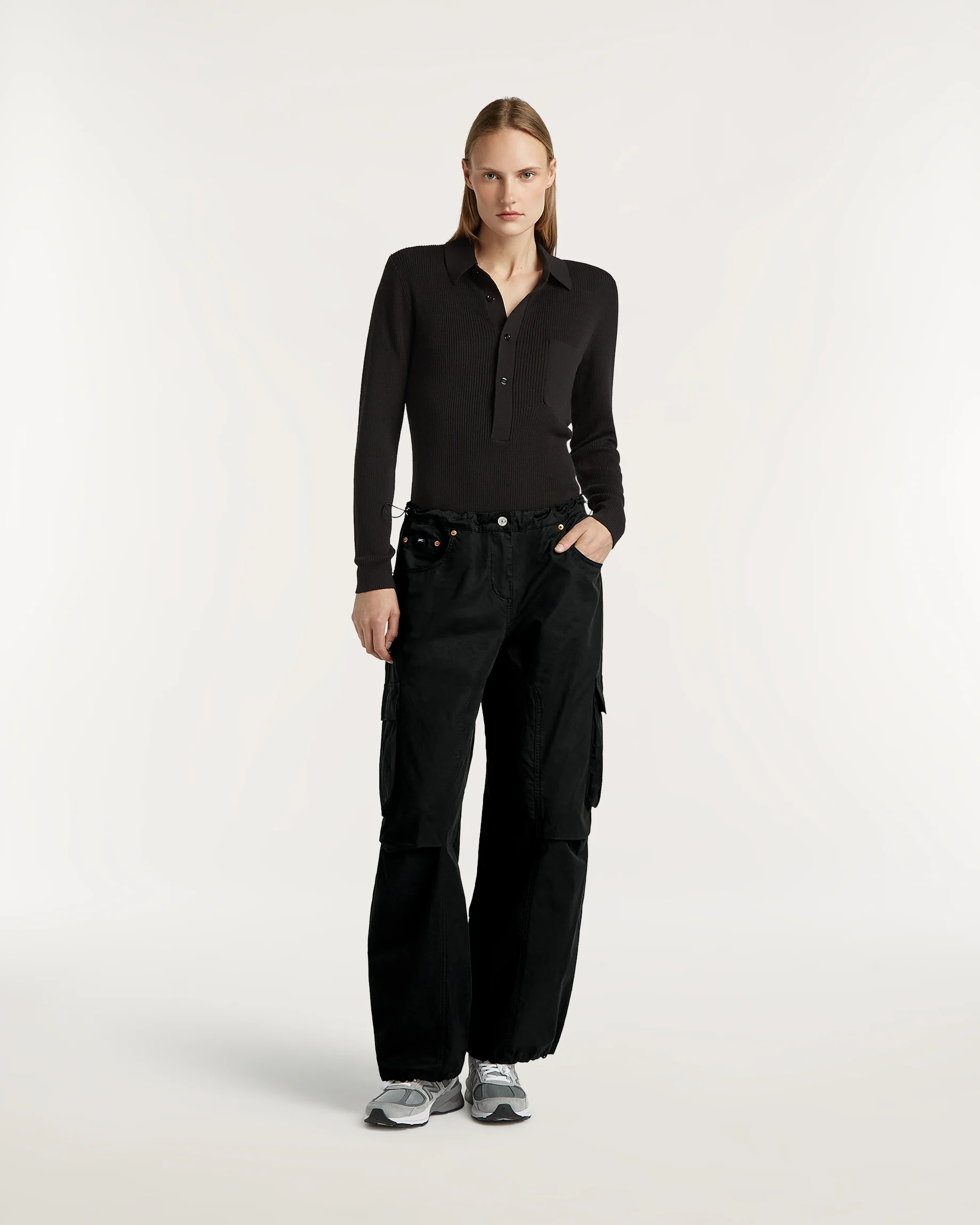 FUMI PARACHUTE PANT BLACK