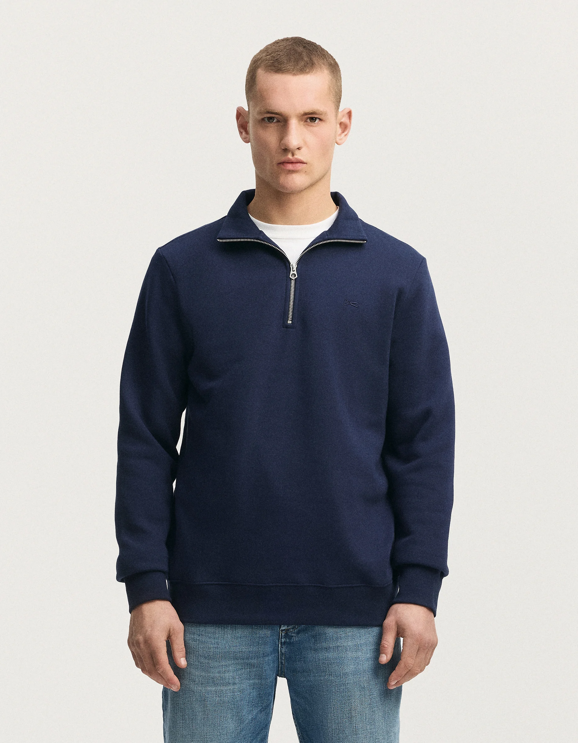 SCISSOR HALF-ZIP SWEATER Soft Sweat