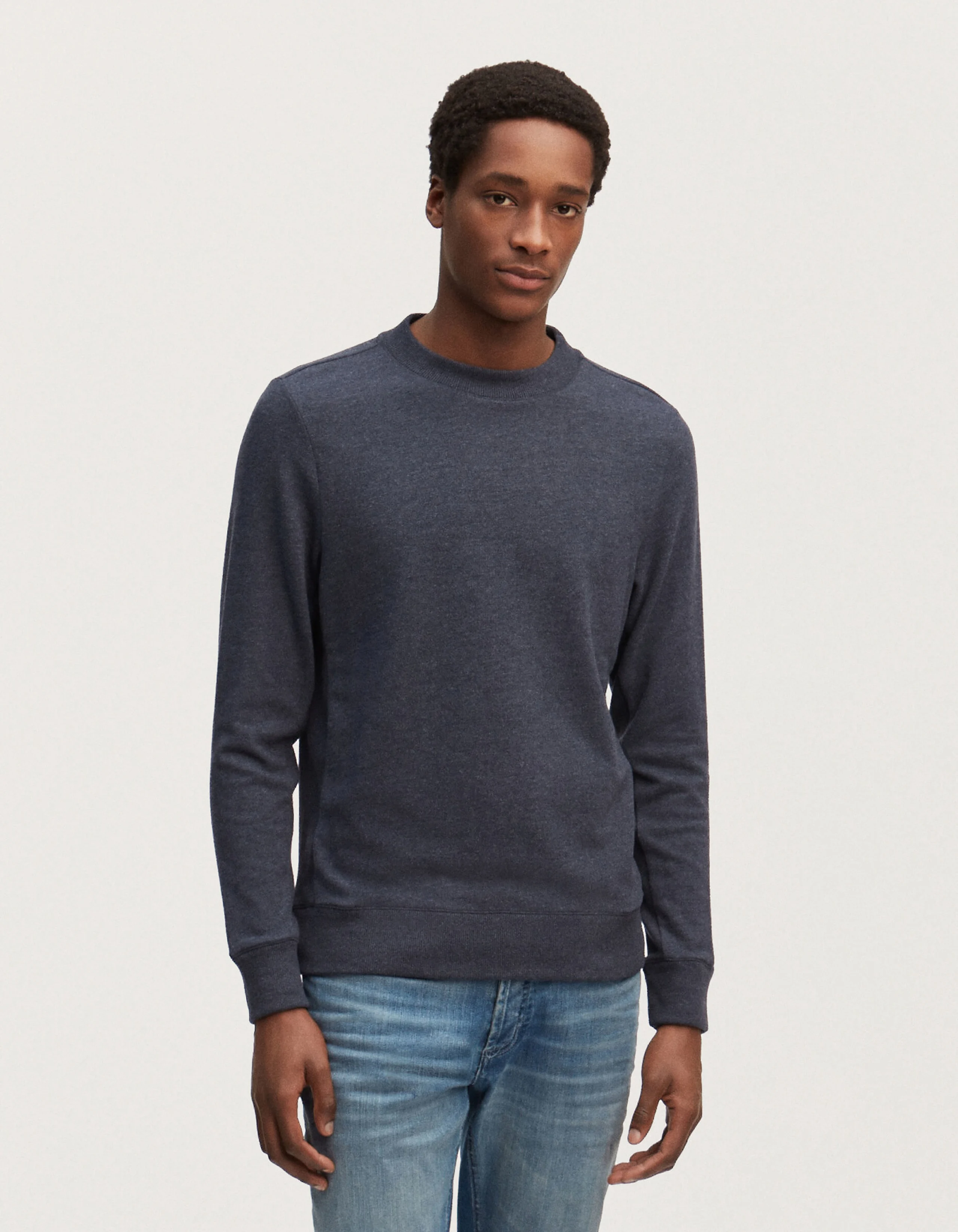 ROGER CREW NECK Cotton Melange Jersey