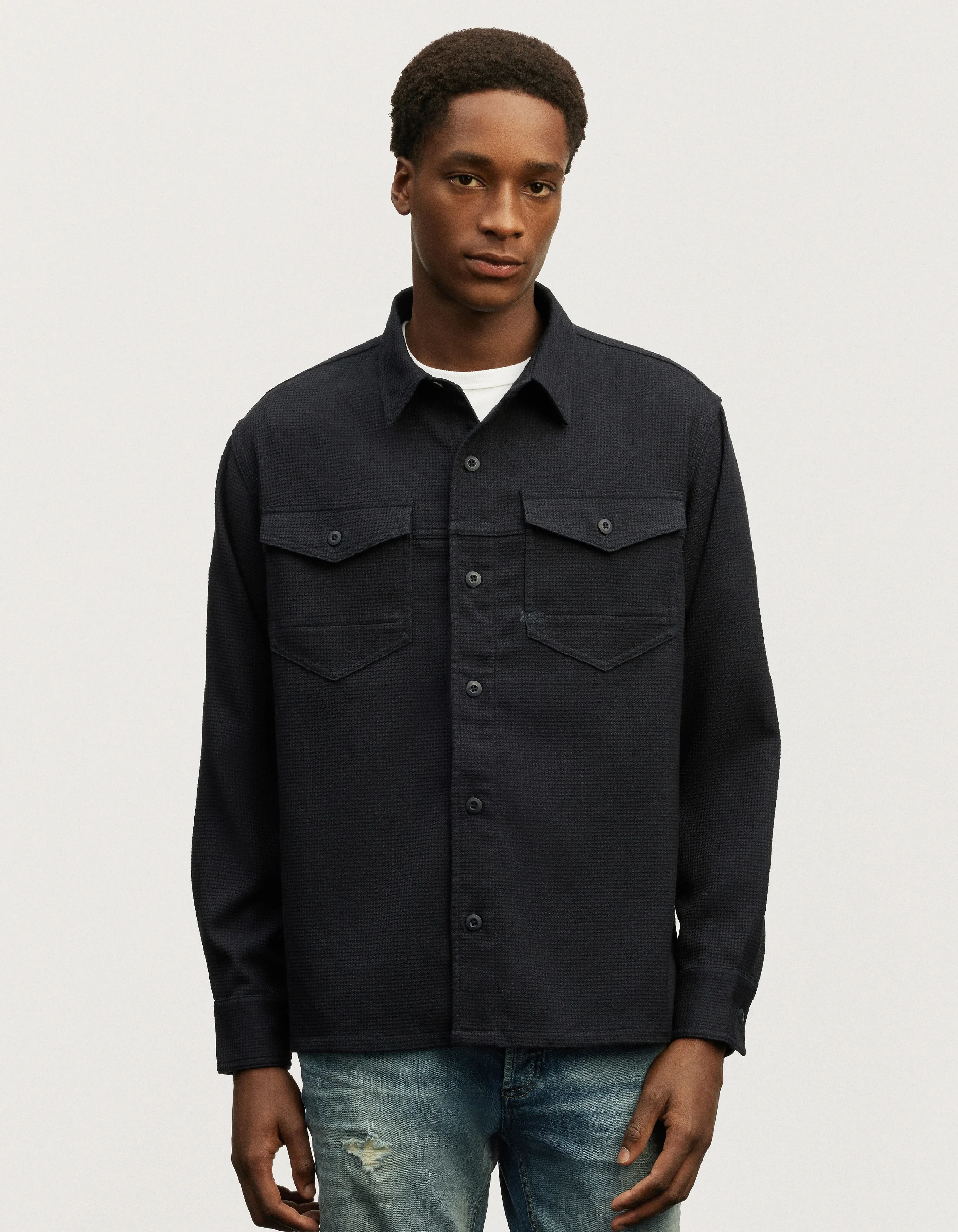 TOKYO BOX OVERSHIRT Structured Check - DENHAM