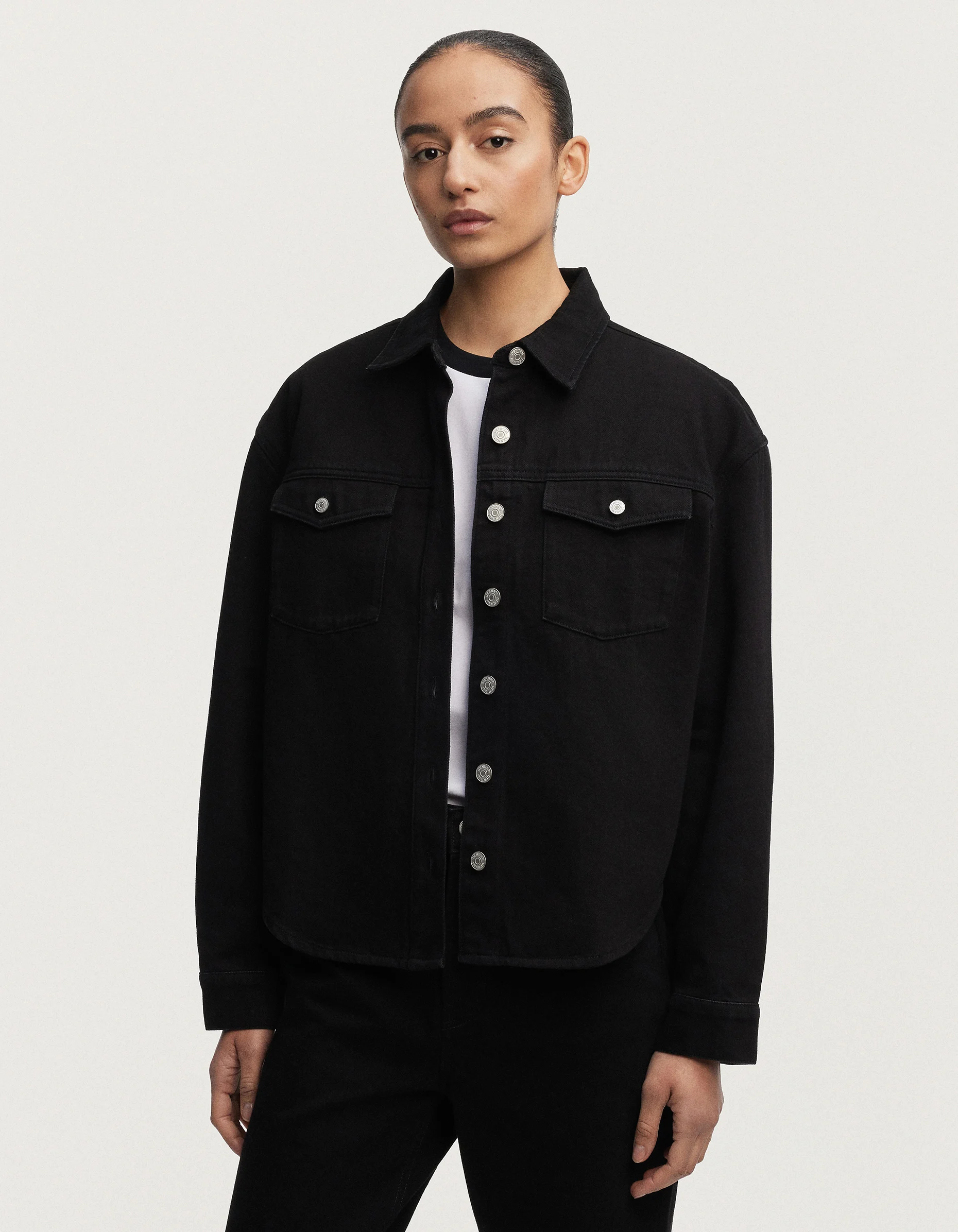 HANAKO DENIM SHIRT Black Rinsed