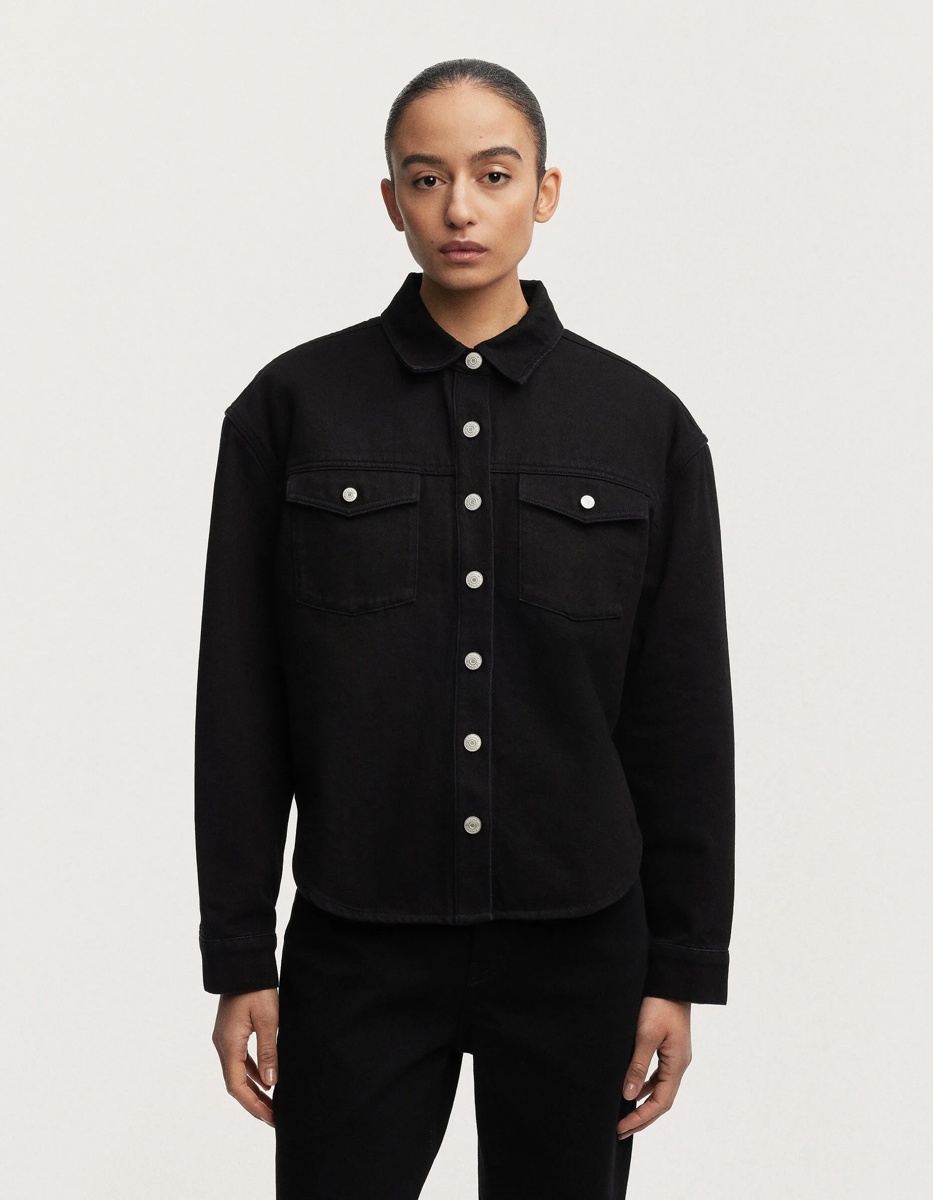 HANAKO DENIM SHIRT Black Rinsed