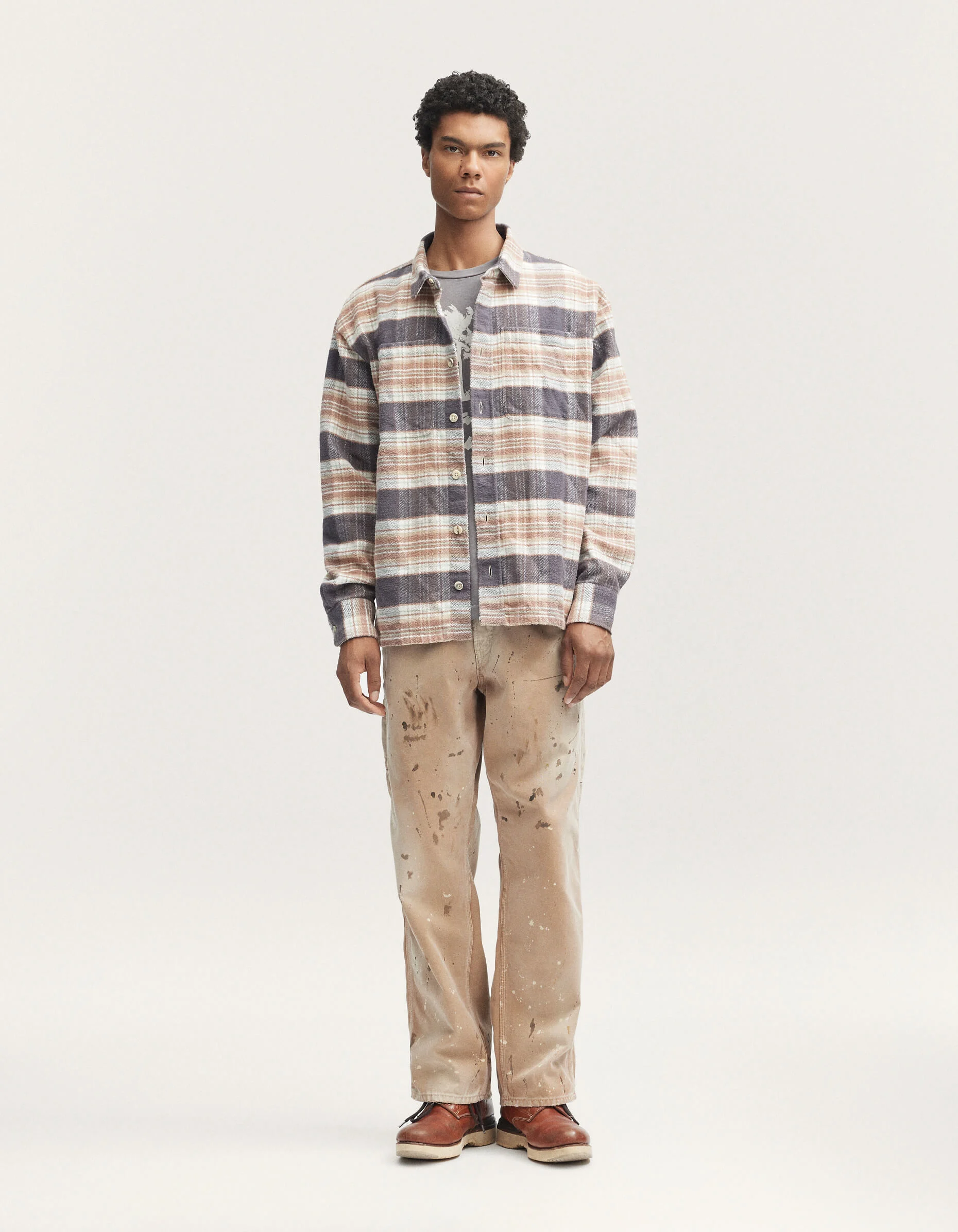 ARCHIVE CHECK OVERSHIRT Heavy Brushed Cotton