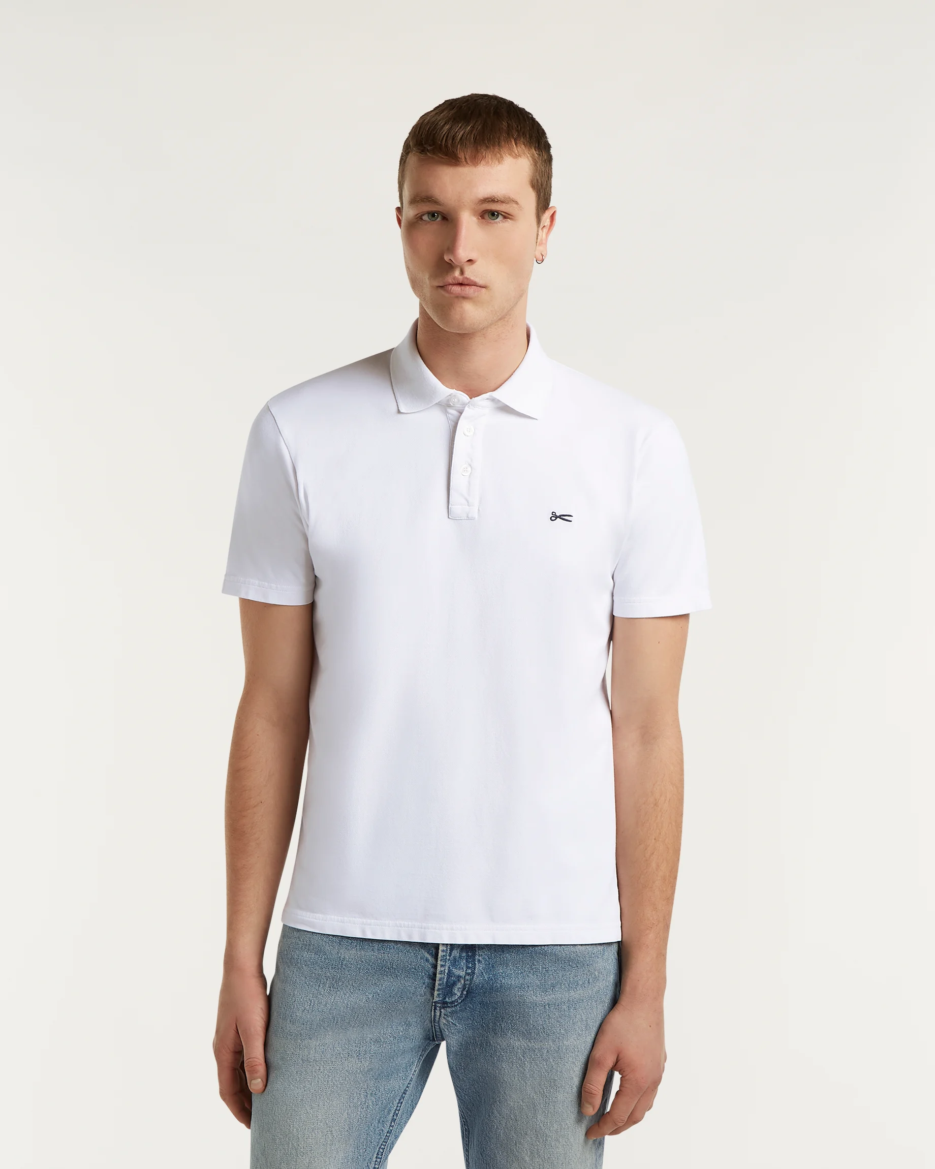 LUPO POLO Stretch Cotton Piqué