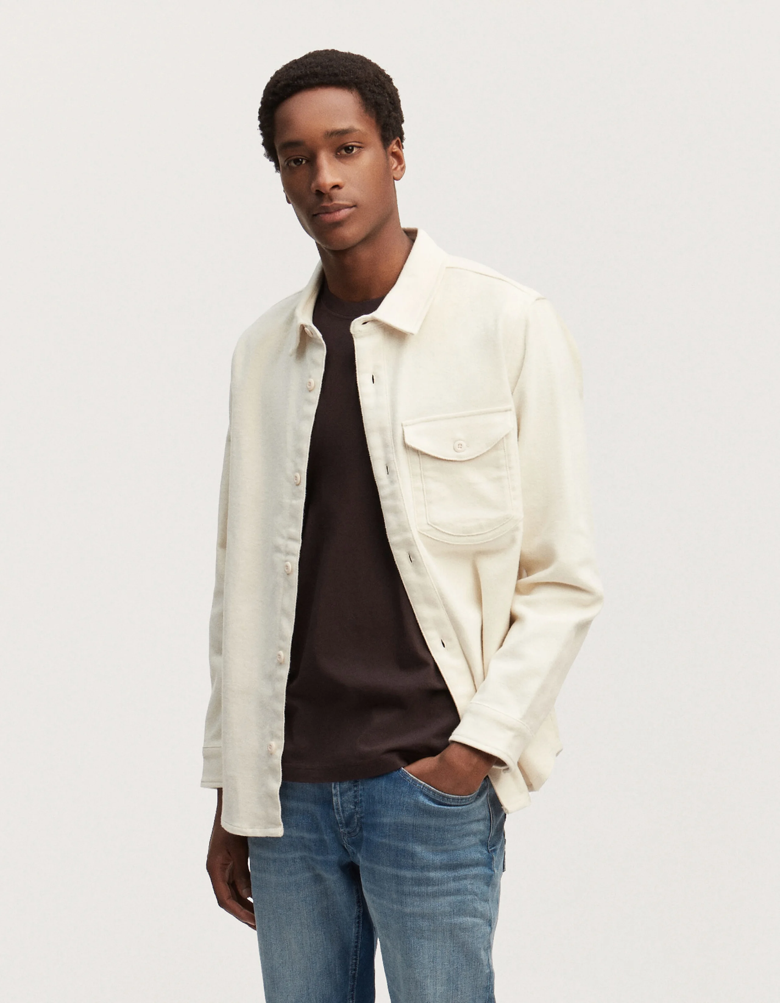 BURTON P OVERSHIRT Brushed Cotton Twill