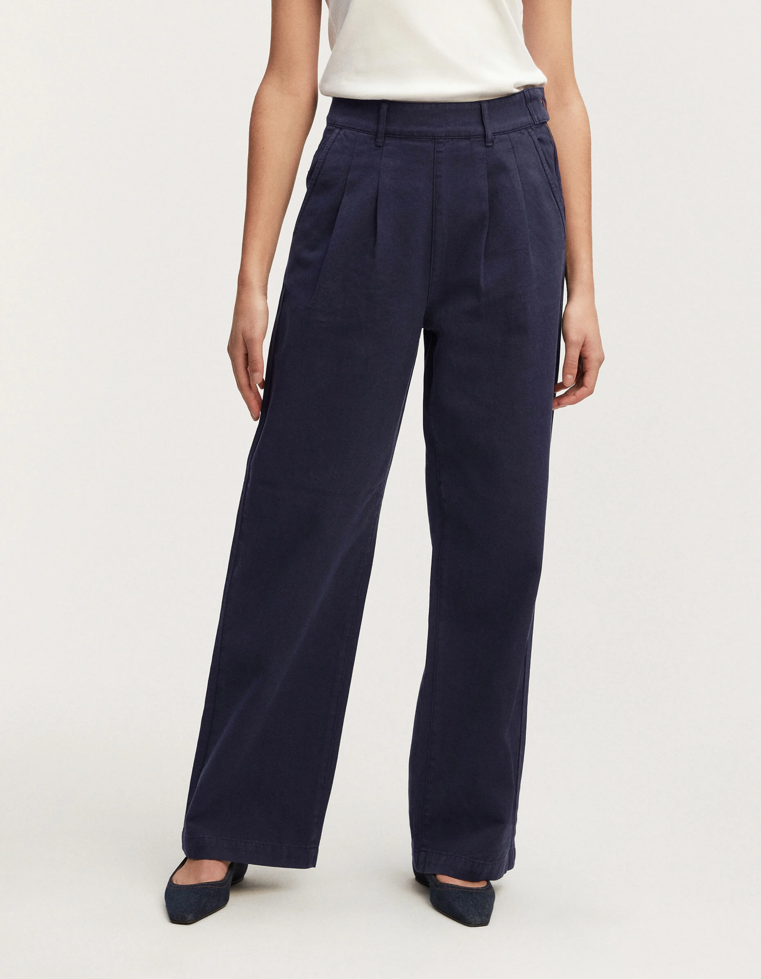 SOPHIA ZIP PANT Brushed Cotton