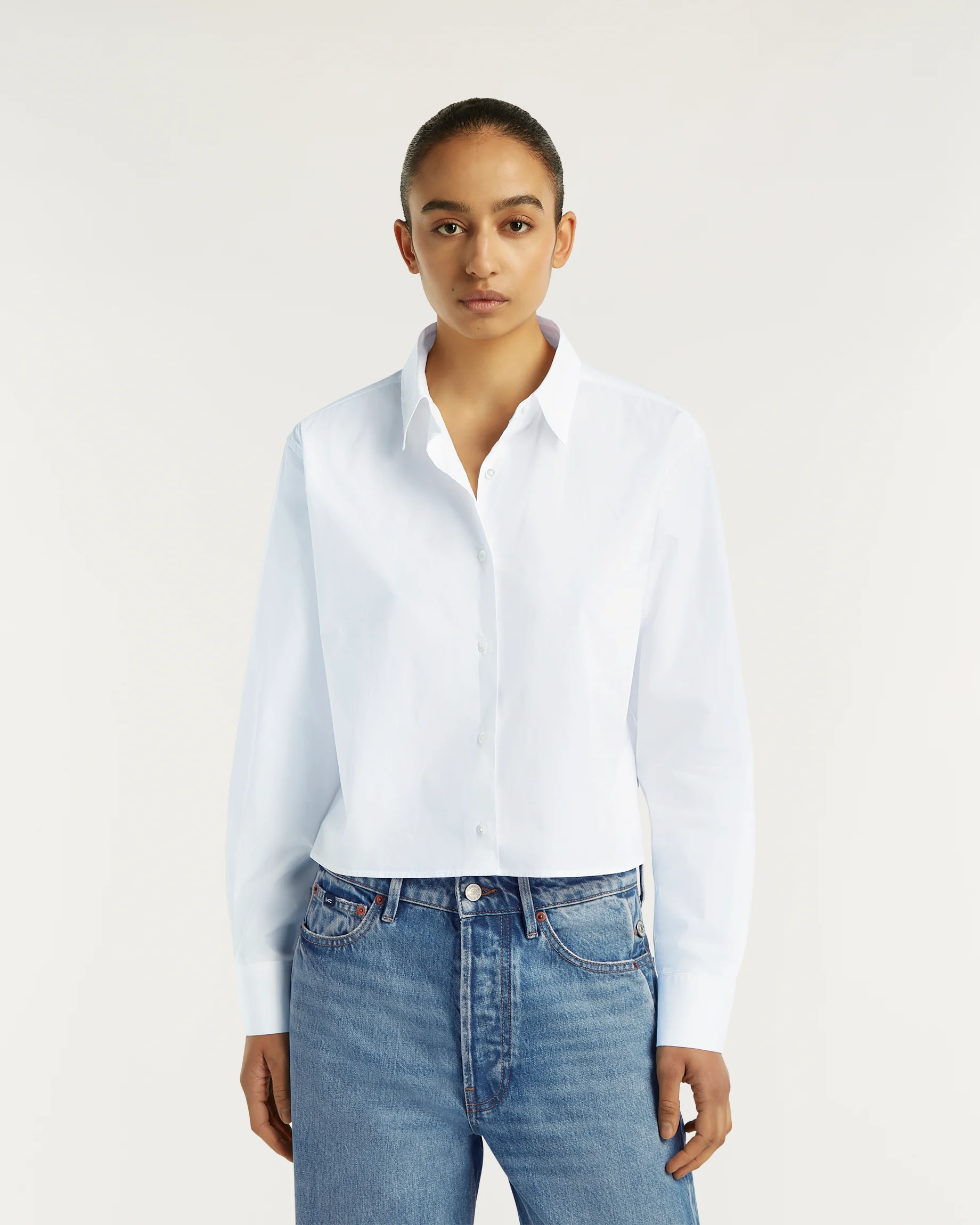 KIRI SHIRT Cropped Poplin