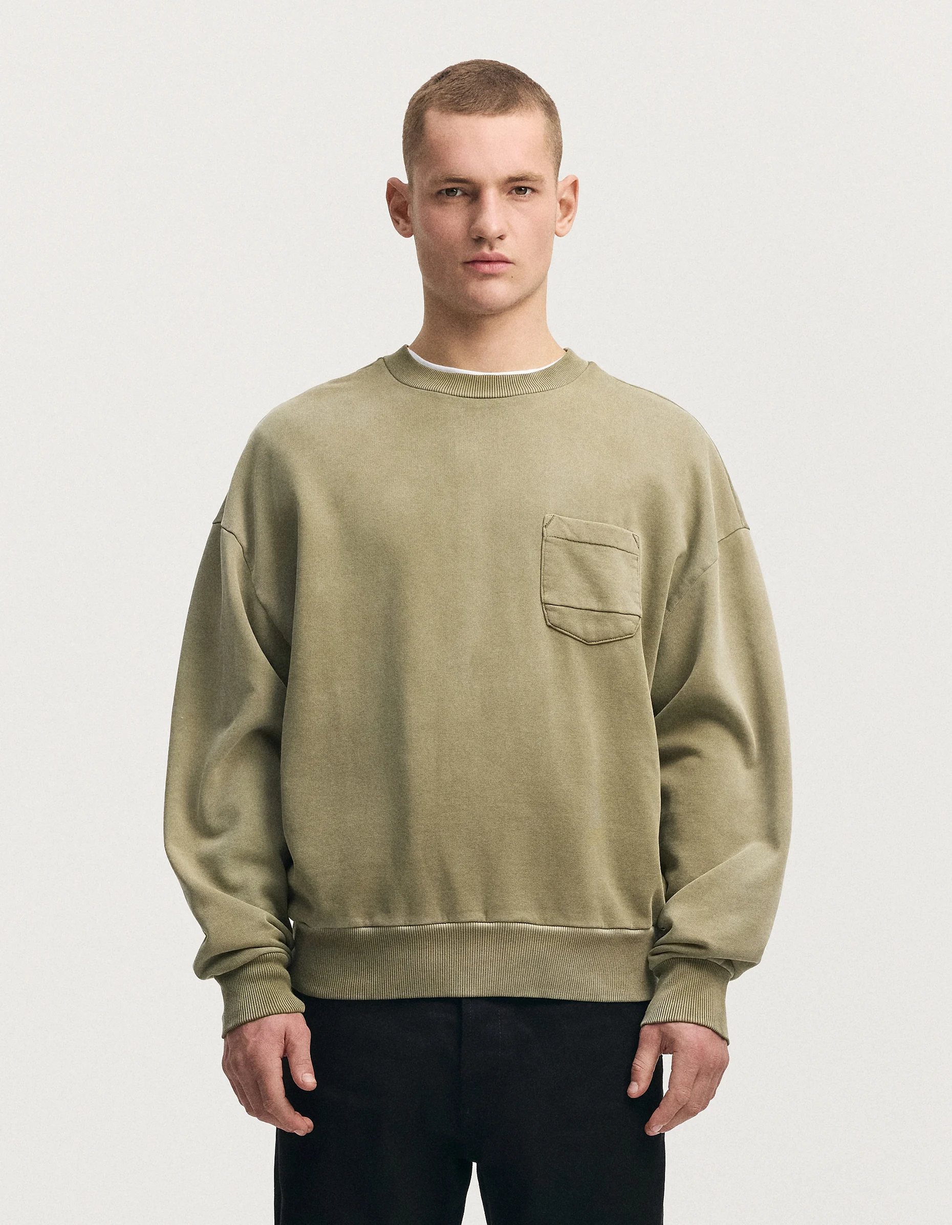 NOAH POCKET SWEAT Heavy Washed