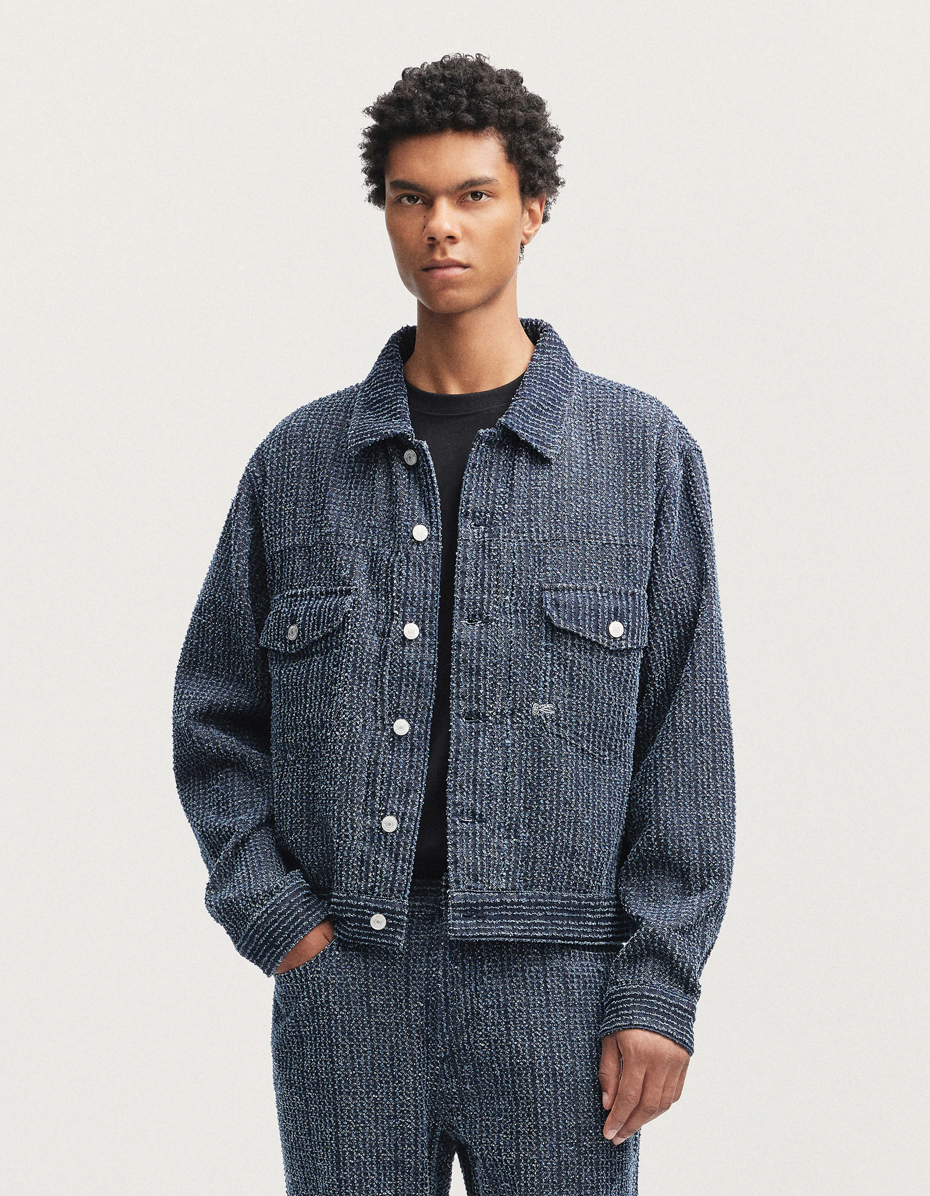 CHESTER JACKET Structured Bouclé Denim