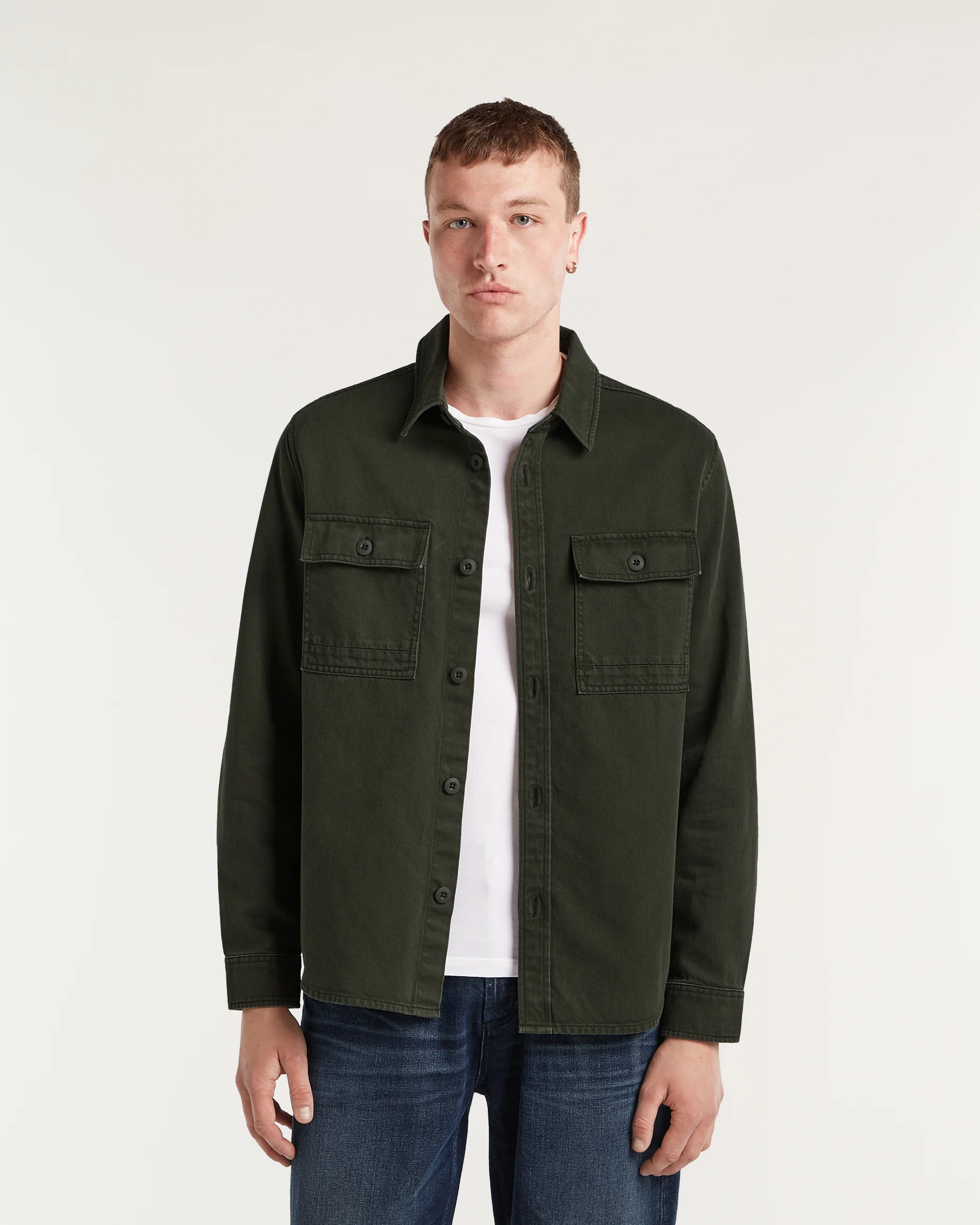 BRANSON OVERSHIRT DEEP GREEN