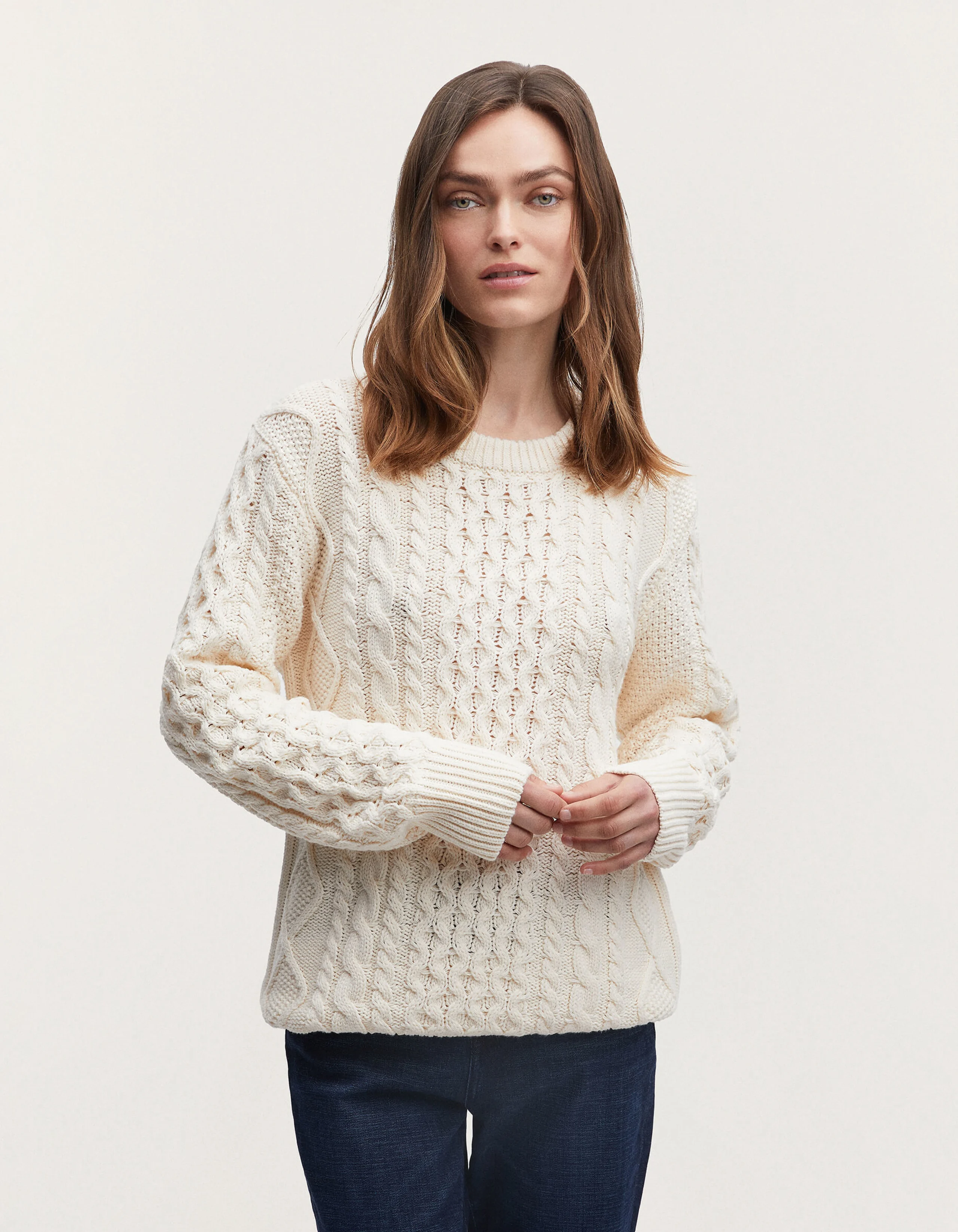 INES Chunky Cable Sweater
